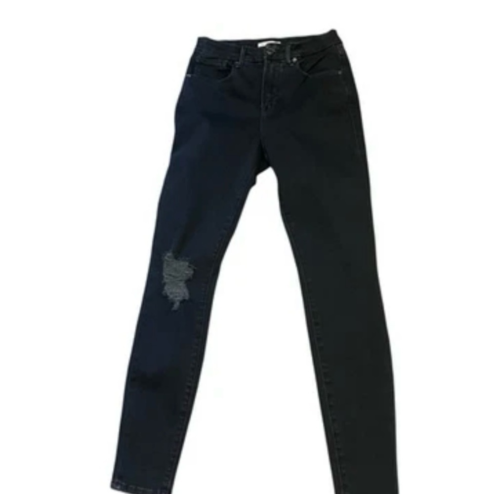 Good American Good Legs Ripped Knee Jeans- Size 6/28